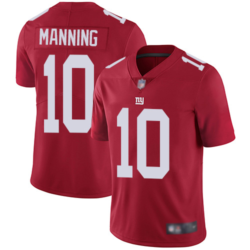Men New York Giants #10 Eli Manning Red Limited Red Inverted Legend Football NFL Jersey->new york giants->NFL Jersey